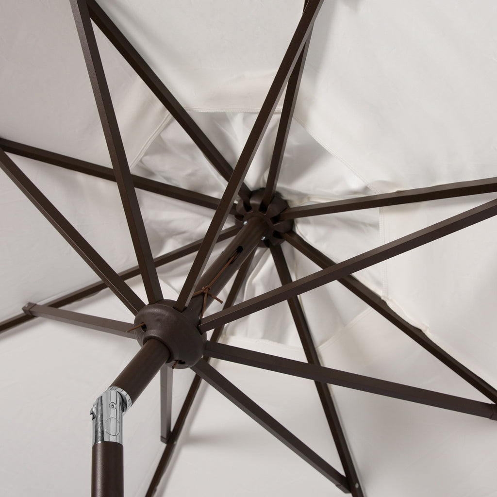 Parasol d'extérieur à manivelle SAFAVIEH Ronette Fringe de 9 pieds