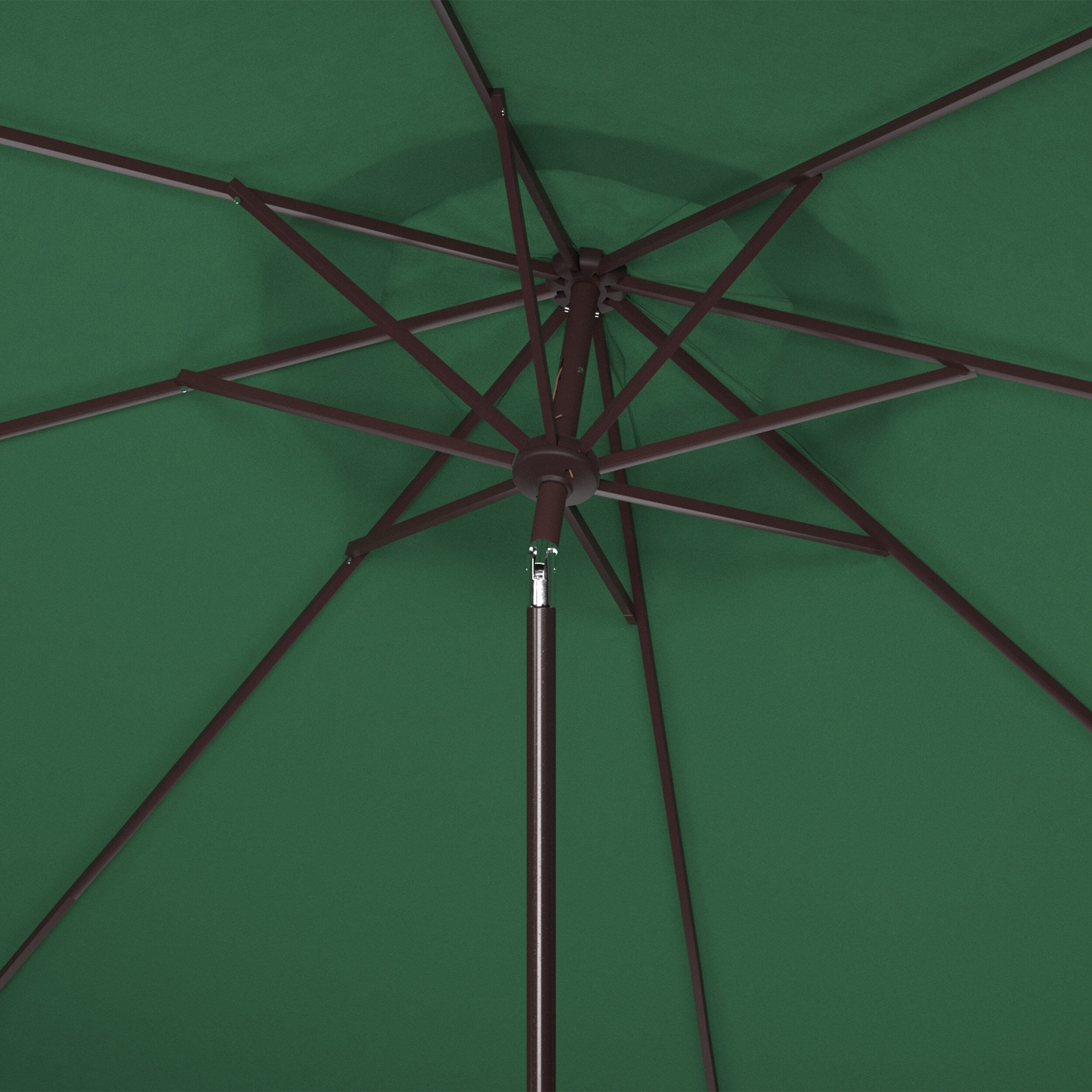 Parasol d'extérieur à manivelle SAFAVIEH Ronette Fringe de 9 pieds