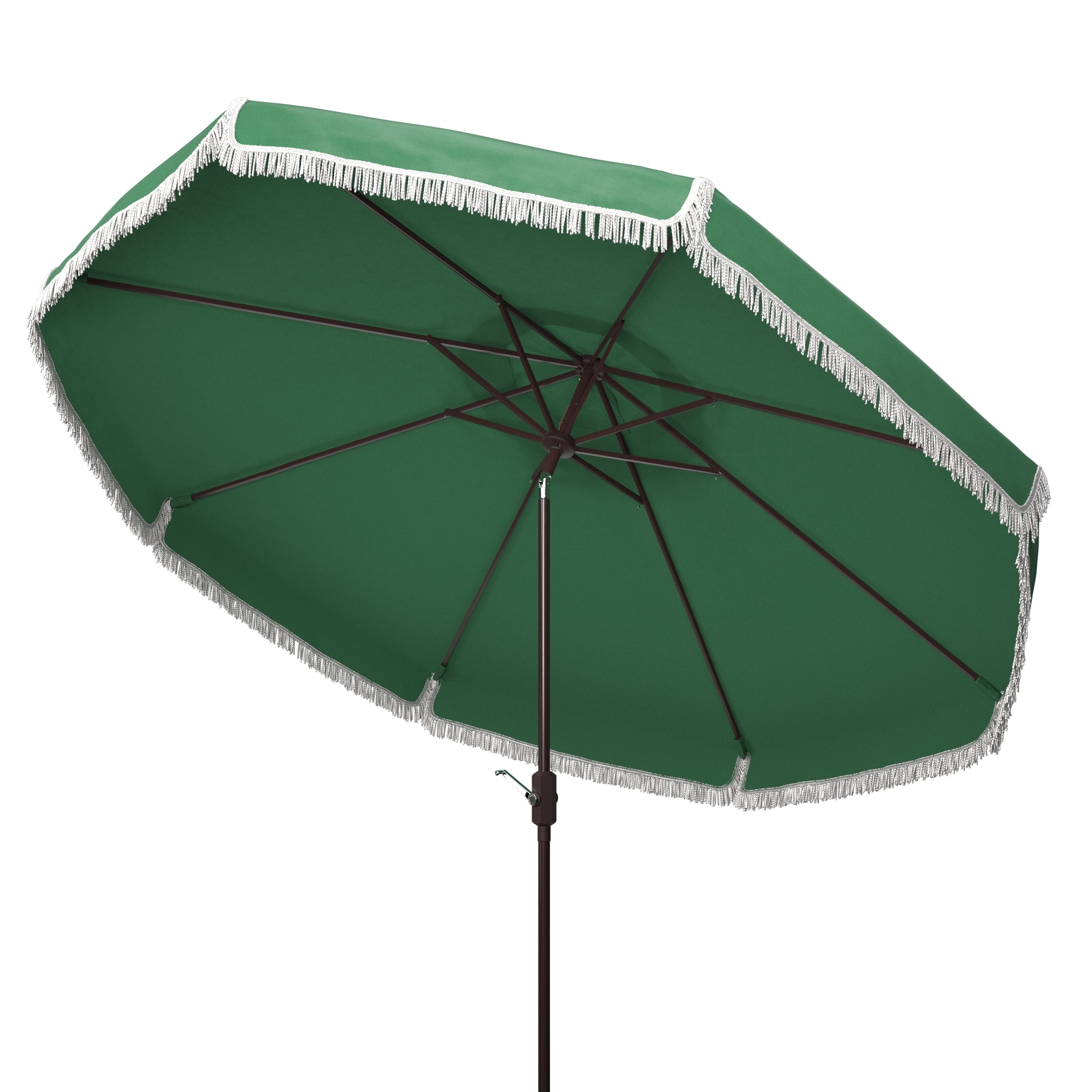 Parasol d'extérieur à manivelle SAFAVIEH Ronette Fringe de 9 pieds