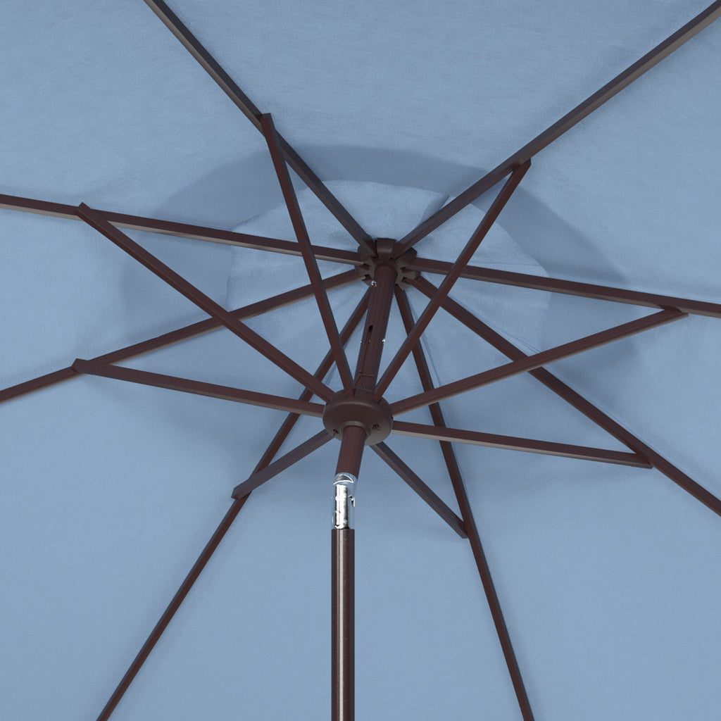 Parasol d'extérieur à manivelle SAFAVIEH Ronette Fringe de 9 pieds
