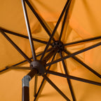 Parasol d'extérieur à manivelle SAFAVIEH Ronette Fringe de 9 pieds