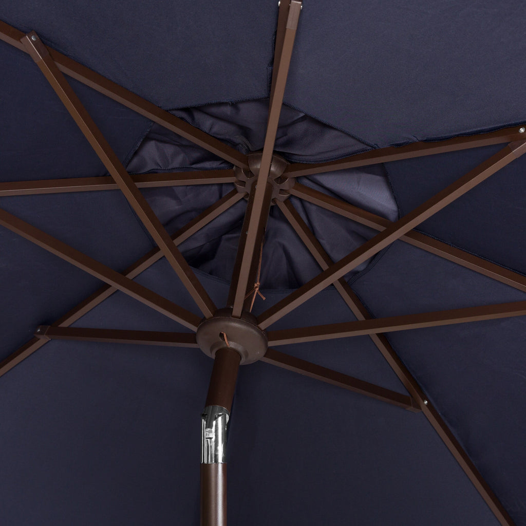 Parasol d'extérieur à manivelle SAFAVIEH Ronette Fringe de 9 pieds