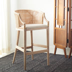 Tabouret de bar en rotin SAFAVIEH Virona de 76 cm (22,3 po l x 20,5 po l x 39 po H)