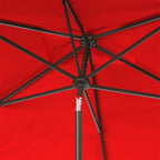 Parasol d'extérieur rectangulaire SAFAVIEH Zariah 6'x10' avec cantonnière