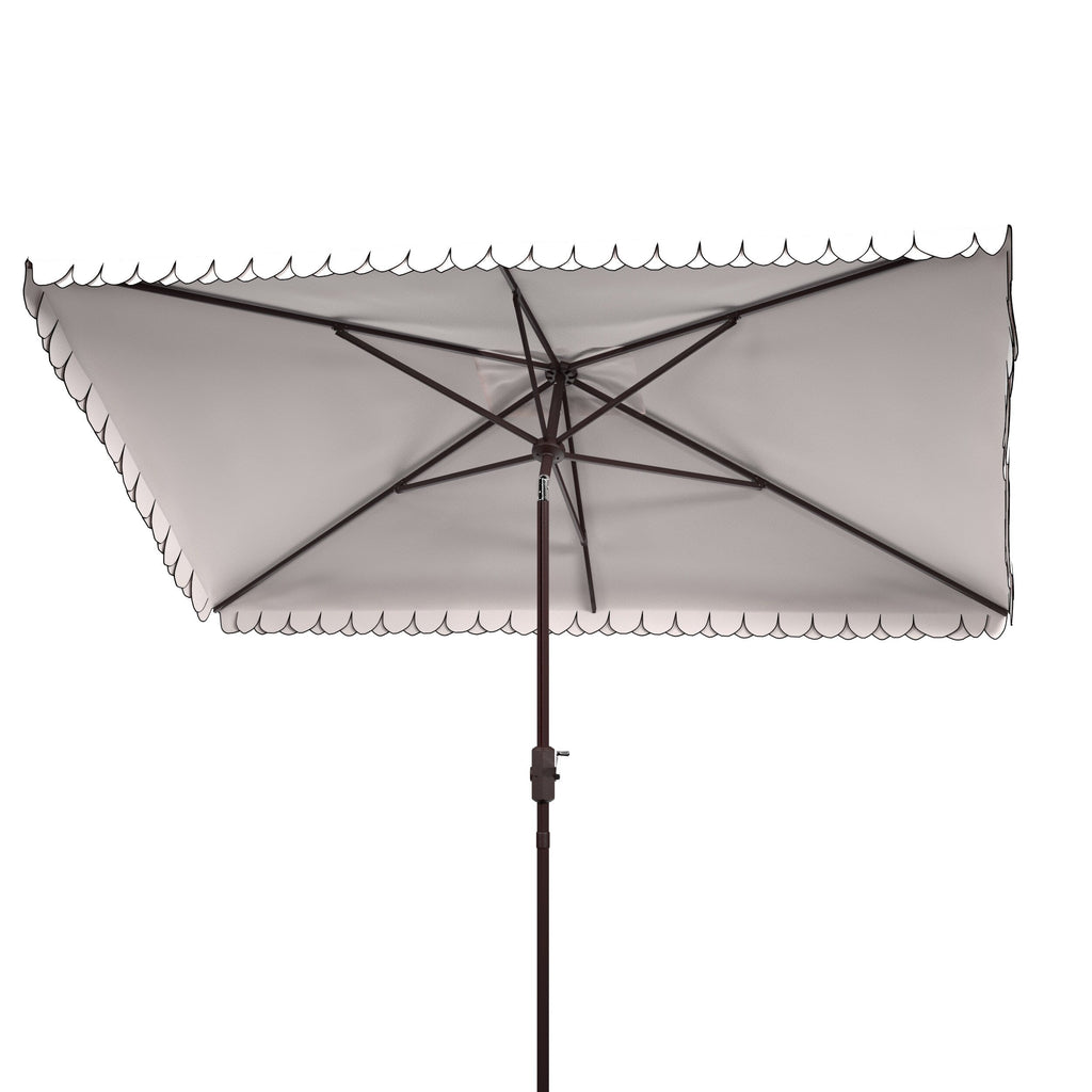 Parasol d'extérieur rectangulaire SAFAVIEH Zariah 6'x10' avec cantonnière