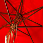 Parasol d'extérieur en bois SAFAVIEH Zlatana de 2,7 m