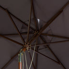 Parasol d'extérieur en bois SAFAVIEH Zlatana de 2,7 m