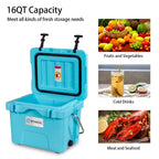 Glacière portable SKTAKOL 16 litres, anti-fuite, 24 canettes de glace - Voir les détails
