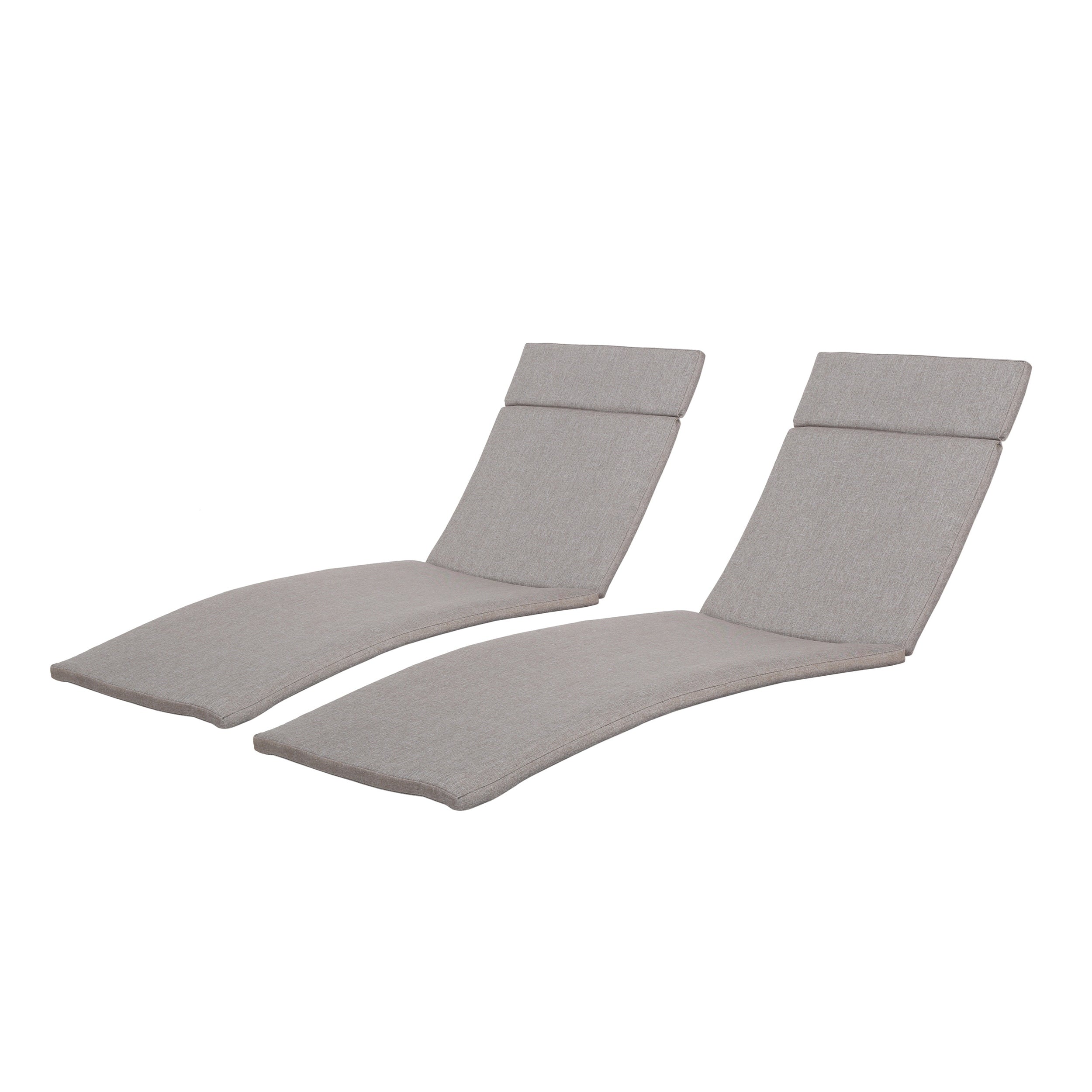 Ensemble de coussins d'extérieur Salem pour chaise longue - Coussins uniquement (lot de 2) par Christopher Knight Home - 79,25 L x 27,50 l x 1,50 H