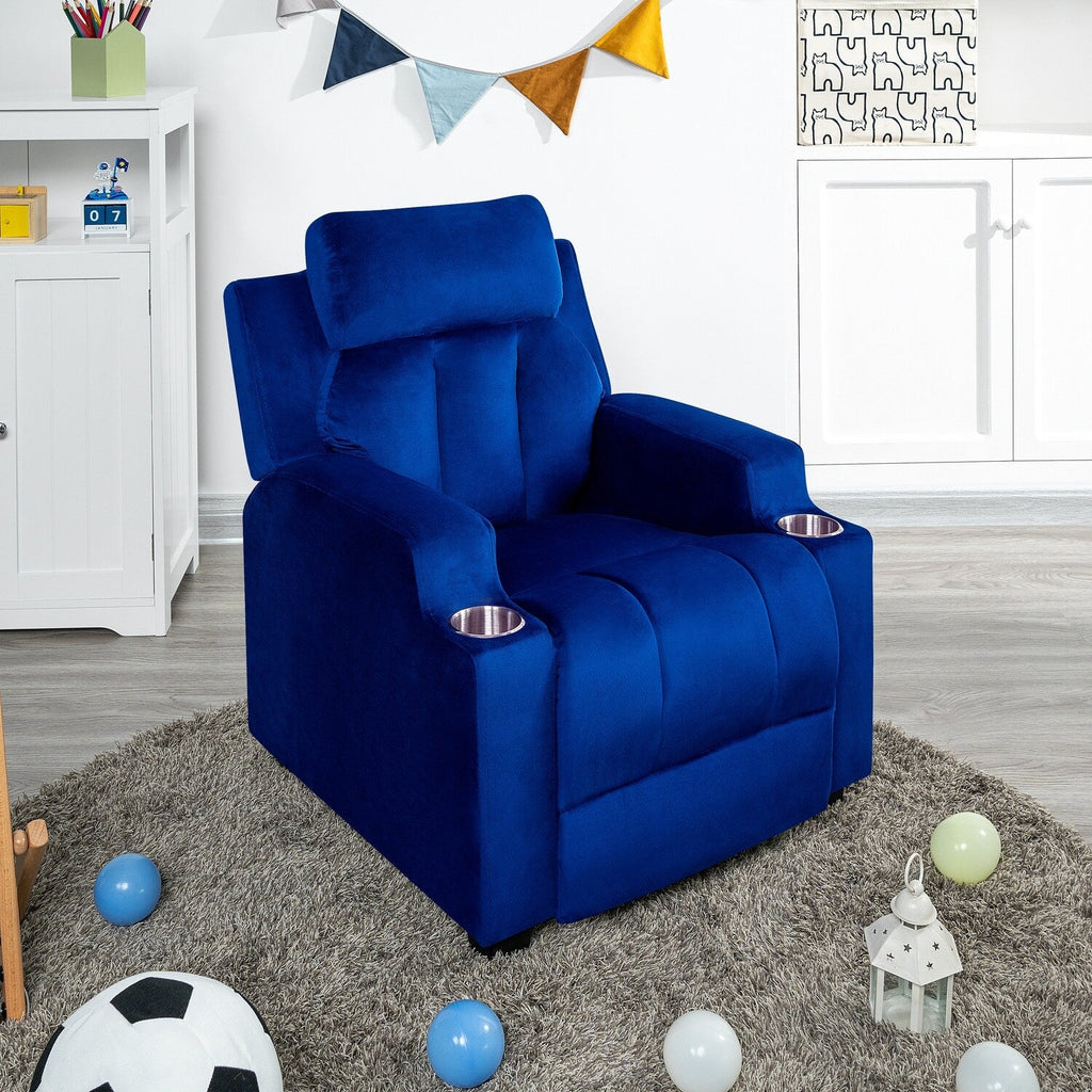 Sièges magiques pour princesses super-héros, fauteuil inclinable super luxueux pour enfants avec repose-pieds, appui-tête et 2 porte-gobelets