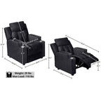 Sièges magiques pour princesses super-héros, fauteuil inclinable super luxueux pour enfants avec repose-pieds, appui-tête et 2 porte-gobelets