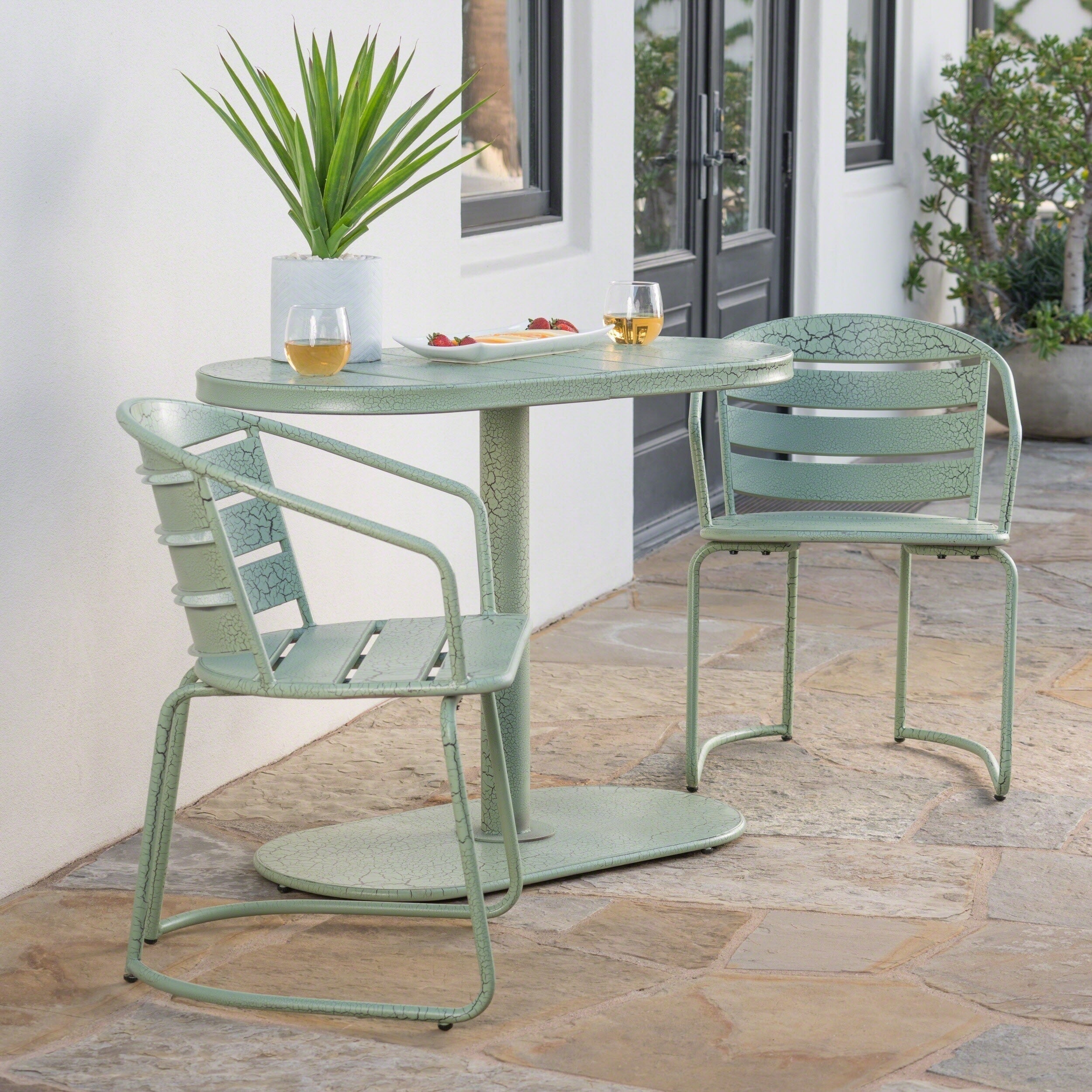 Ensemble bistrot d'extérieur 3 pièces Santa Monica par Christopher Knight Home