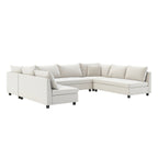 Canapé sectionnel, ensemble de canapé réversible en chenille en forme de U, combinaison libre, canapé convertible surdimensionné 8 places