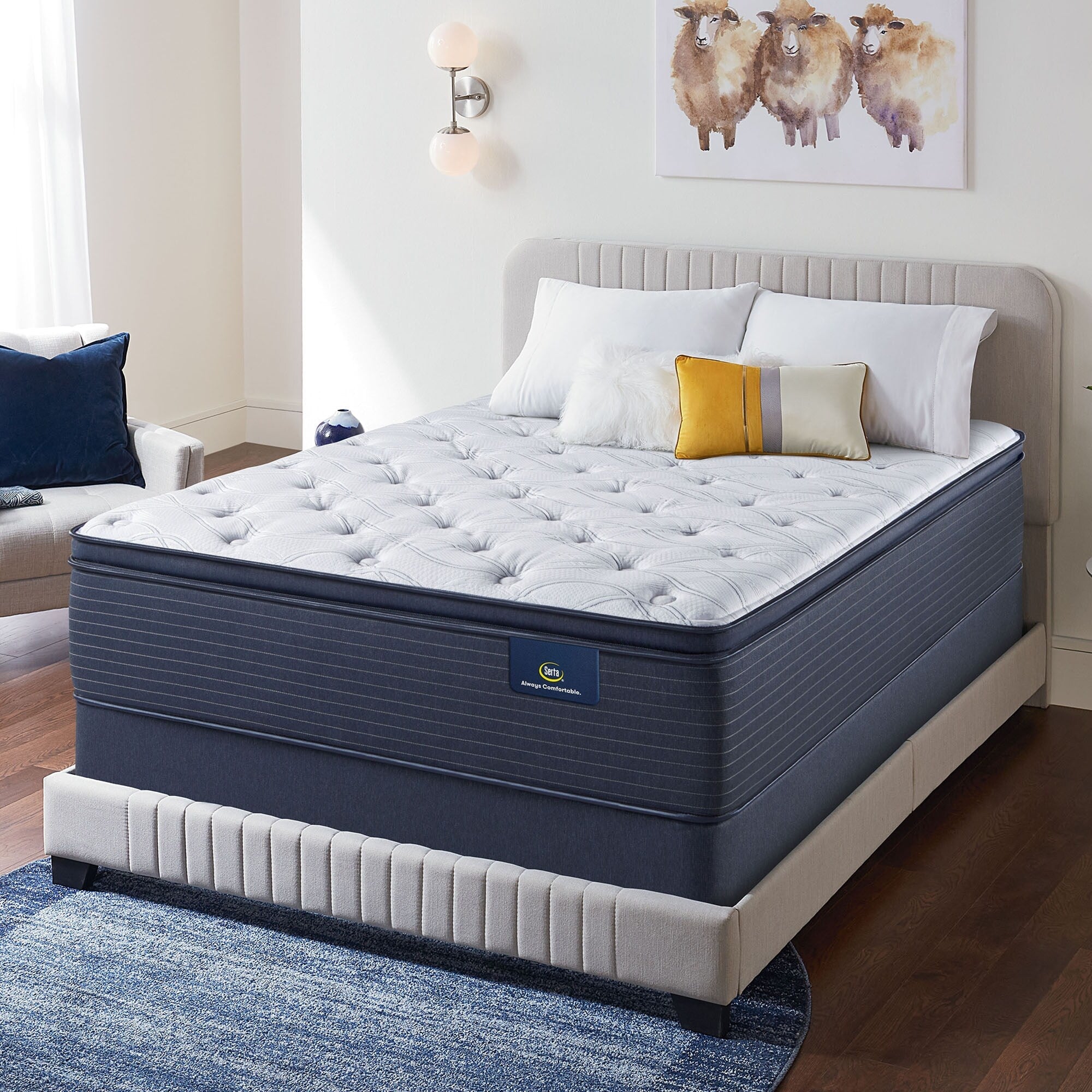 Matelas à plateau-coussin moelleux Serta Clarks Hill 15.