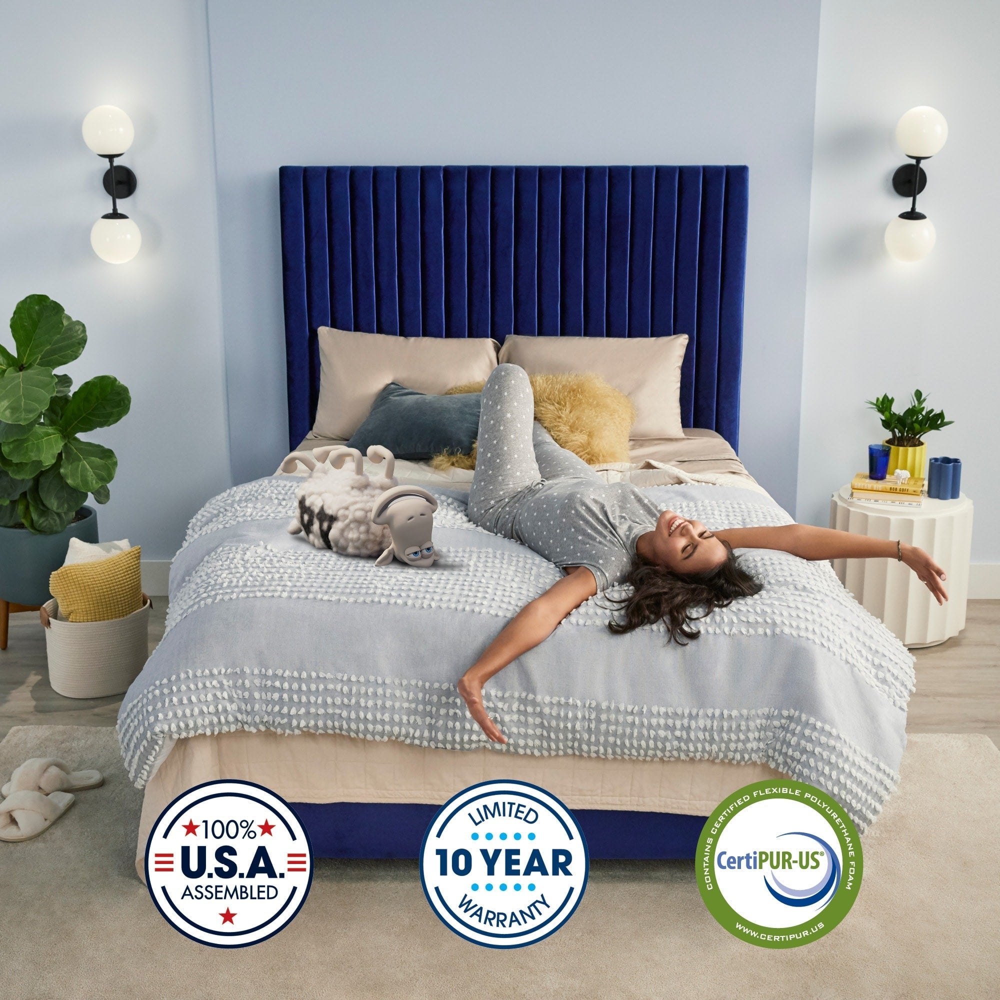 Matelas à plateau-coussin moelleux Serta Clarks Hill 15.
