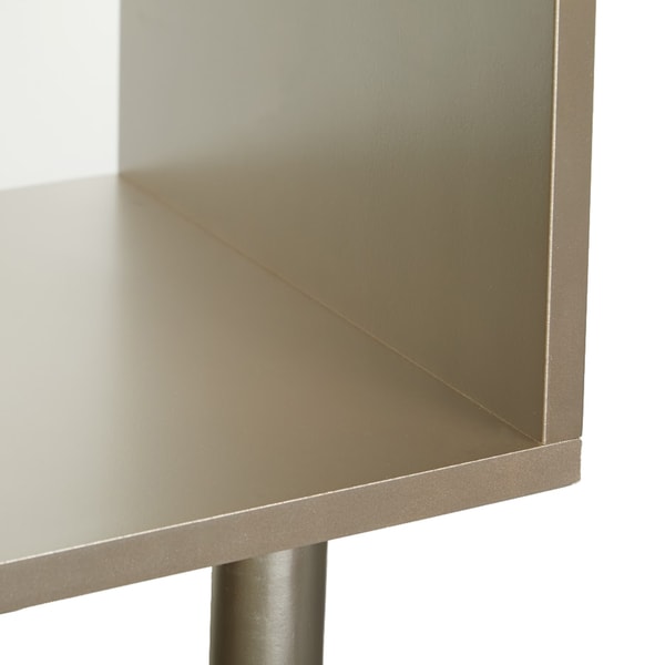 Bibliothèque à 3 niveaux Margo de Simple Living, style milieu de siècle moderne - 59,5 x 36 x 11,8 po