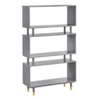Bibliothèque à 3 niveaux Margo de Simple Living, style milieu de siècle moderne - 59,5 x 36 x 11,8 po