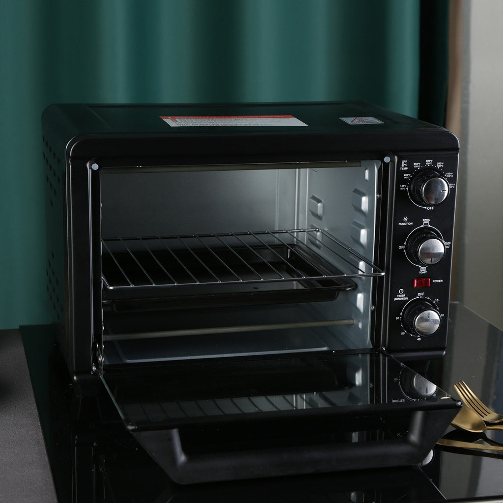 Four grille-pain simple d'une capacité de 20 litres, grille-pain de comptoir compact, facile à contrôler avec minuterie, réglage de la cuisson, du gril et du grillage