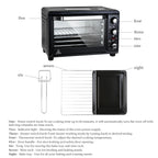 Four grille-pain simple d'une capacité de 20 litres, grille-pain de comptoir compact, facile à contrôler avec minuterie, réglage de la cuisson, du gril et du grillage