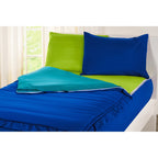 Parure de lit de luxe à fermeture éclair bleu cobalt Siscovers Bunkie