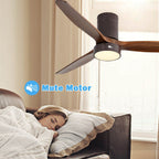 Ventilateur de plafond encastré Sofucor 52 pouces avec télécommande, moteur réversible et éclairage intégré en option