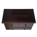 Commode 5 tiroirs géants 100 % bois massif de Palace Imports avec serrure, boutons en métal ou en bois