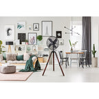 Ventilateur sur pied Star Fans Star Tripod 16 pouces avec pieds en bois