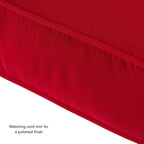 Ensemble de coussins d'extérieur à siège profond Sunbrella de qualité supérieure, 2 pièces