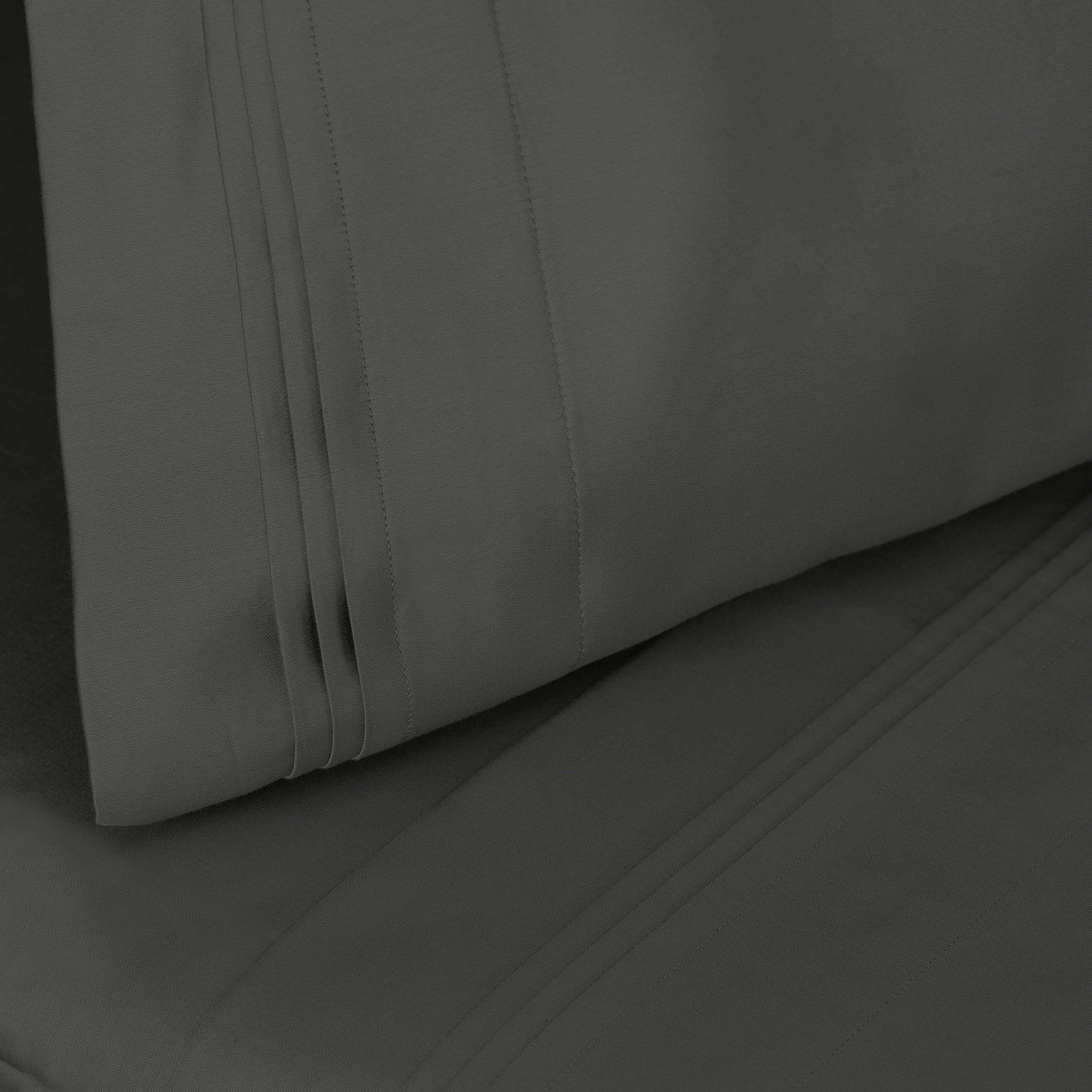 Parure de draps en coton égyptien de qualité supérieure 1000 fils au pouce carré, à poches profondes et à motif uni