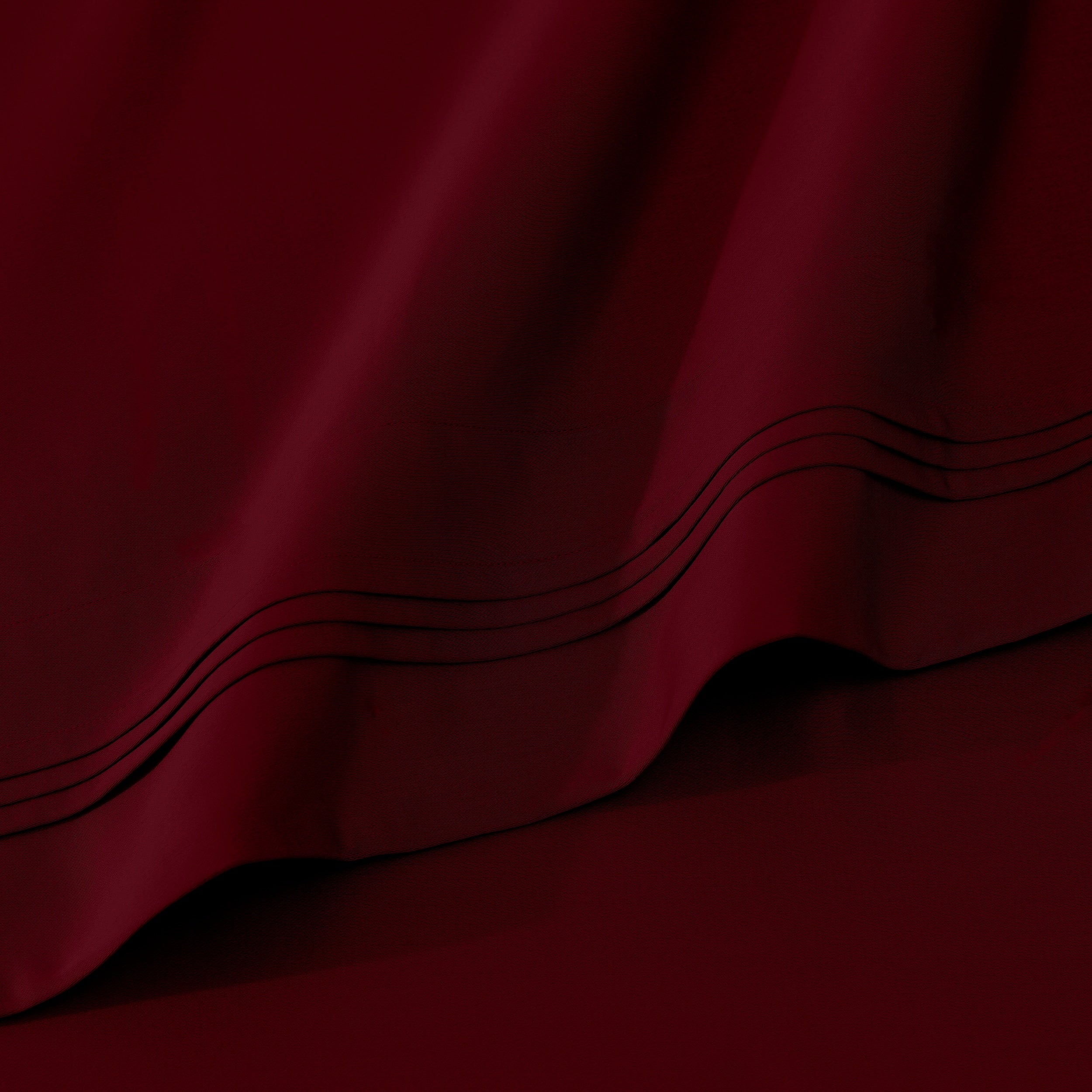 Parure de draps en coton égyptien de qualité supérieure 1000 fils au pouce carré, à poches profondes et à motif uni