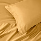 Parure de draps en coton égyptien de qualité supérieure 1000 fils au pouce carré, à poches profondes et à motif uni