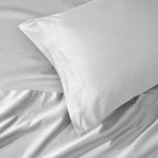 Parure de draps en coton égyptien de qualité supérieure 1000 fils au pouce carré, à poches profondes et à motif uni