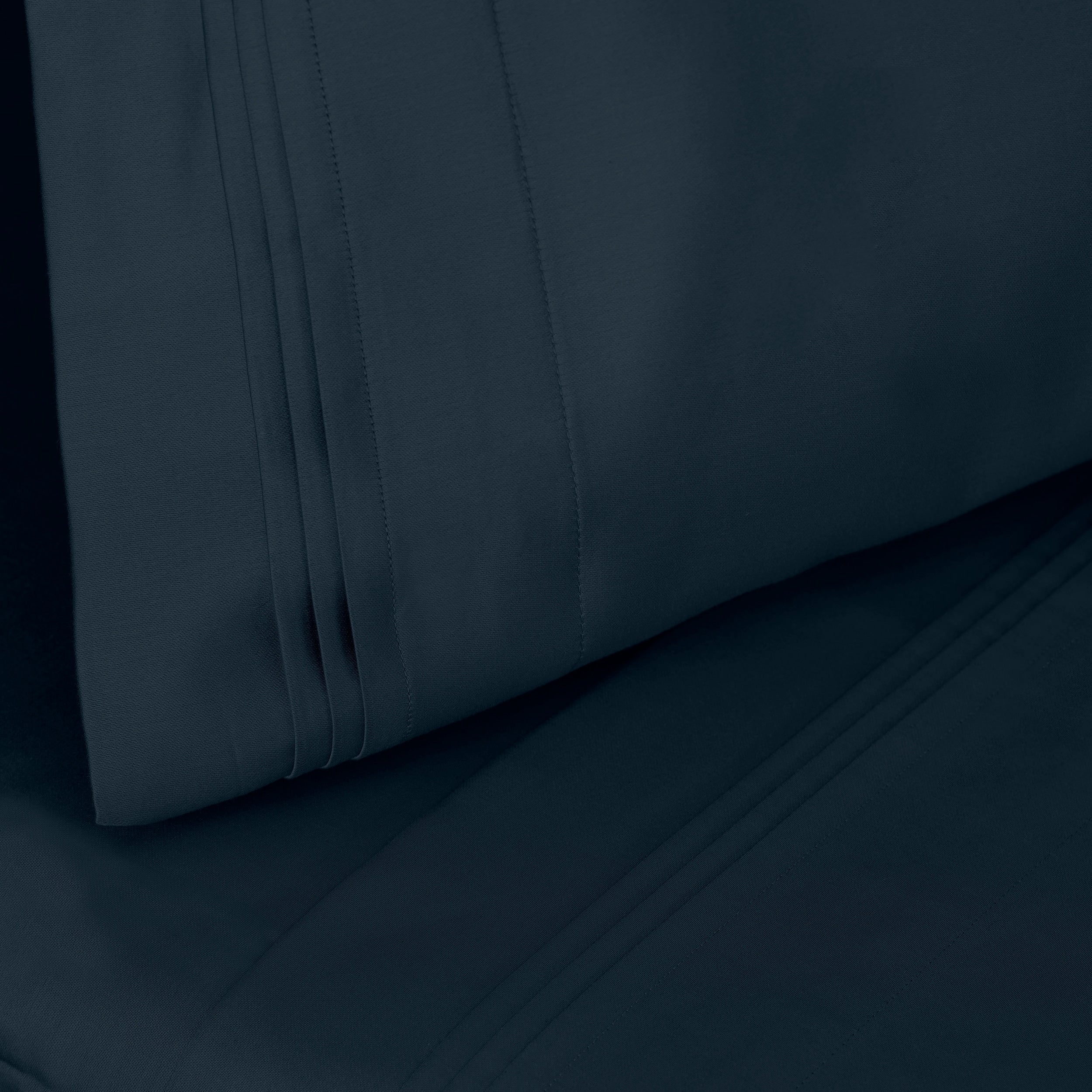 Parure de draps en coton égyptien de qualité supérieure 1000 fils au pouce carré, à poches profondes et à motif uni