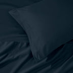 Parure de draps en coton égyptien de qualité supérieure 1000 fils au pouce carré, à poches profondes et à motif uni