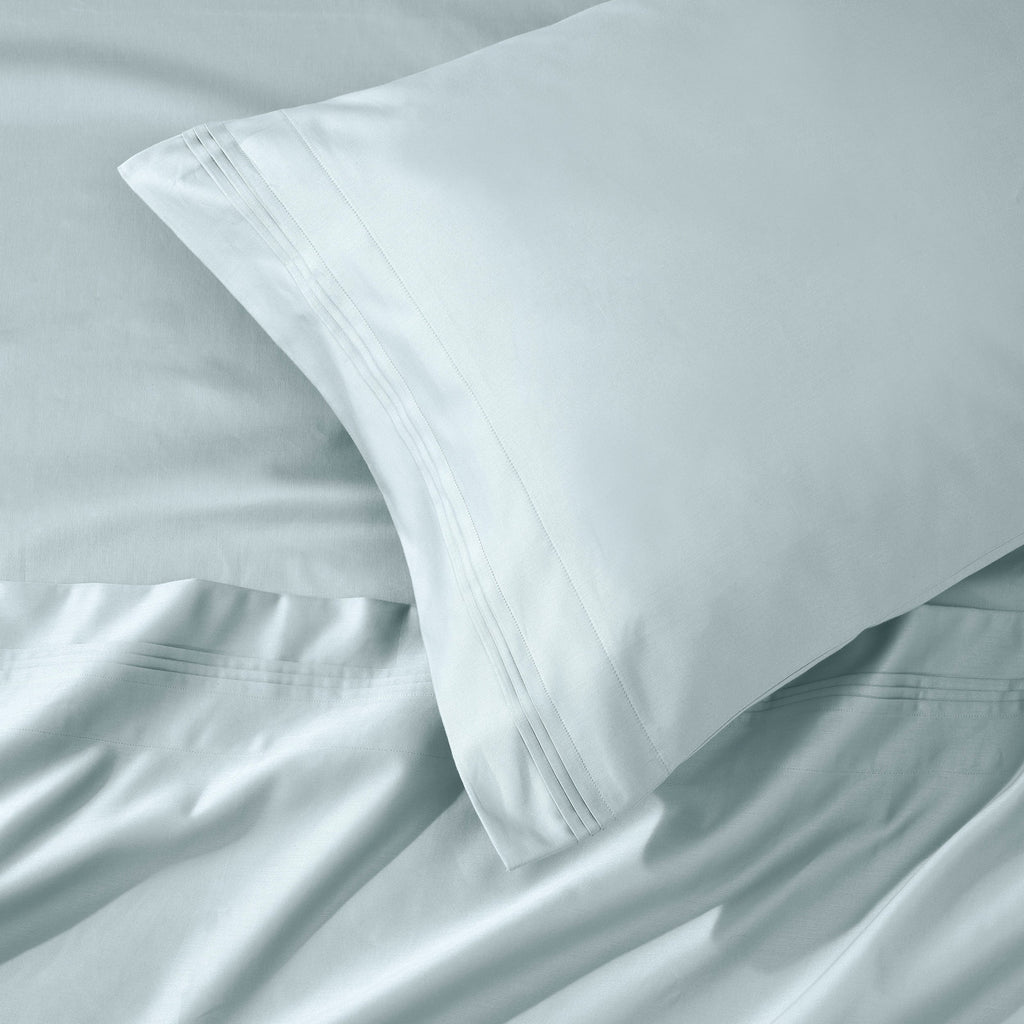 Parure de draps en coton égyptien de qualité supérieure 1000 fils au pouce carré, à poches profondes et à motif uni
