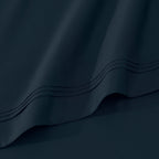 Parure de draps en coton égyptien de qualité supérieure 1000 fils au pouce carré, à poches profondes et à motif uni