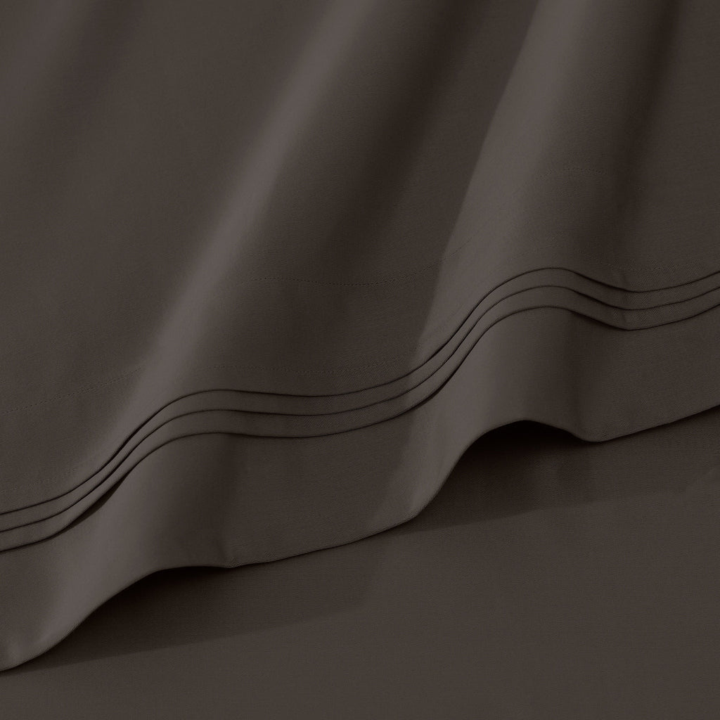 Parure de draps en coton égyptien de qualité supérieure 1000 fils au pouce carré, à poches profondes et à motif uni