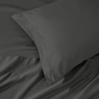 Parure de draps en coton égyptien de qualité supérieure 1000 fils au pouce carré, à poches profondes et à motif uni