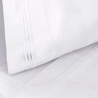 Parure de draps en coton égyptien de qualité supérieure 1000 fils au pouce carré, à poches profondes et à motif uni