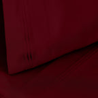 Parure de draps en coton égyptien de qualité supérieure 1000 fils au pouce carré, à poches profondes et à motif uni