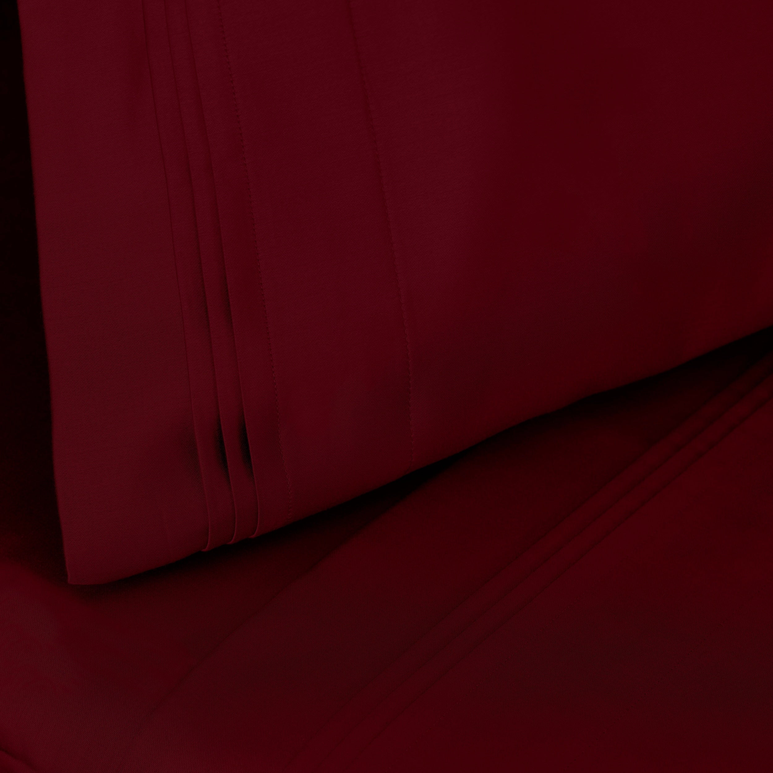 Parure de draps en coton égyptien de qualité supérieure 1000 fils au pouce carré, à poches profondes et à motif uni