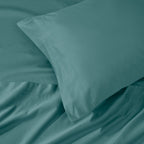 Parure de draps en coton égyptien de qualité supérieure 1000 fils au pouce carré, à poches profondes et à motif uni