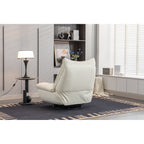 Fauteuil inclinable pivotant et électrique avec haut-parleurs Bluetooth, support de téléphone, ports de chargement USB et Type-C, rangement dissimulé des accoudoirs