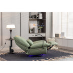Fauteuil inclinable pivotant et électrique avec haut-parleurs Bluetooth, support de téléphone, ports de chargement USB et Type-C, rangement dissimulé des accoudoirs