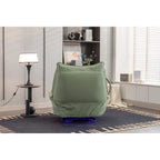 Fauteuil inclinable pivotant et électrique avec haut-parleurs Bluetooth, support de téléphone, ports de chargement USB et Type-C, rangement dissimulé des accoudoirs