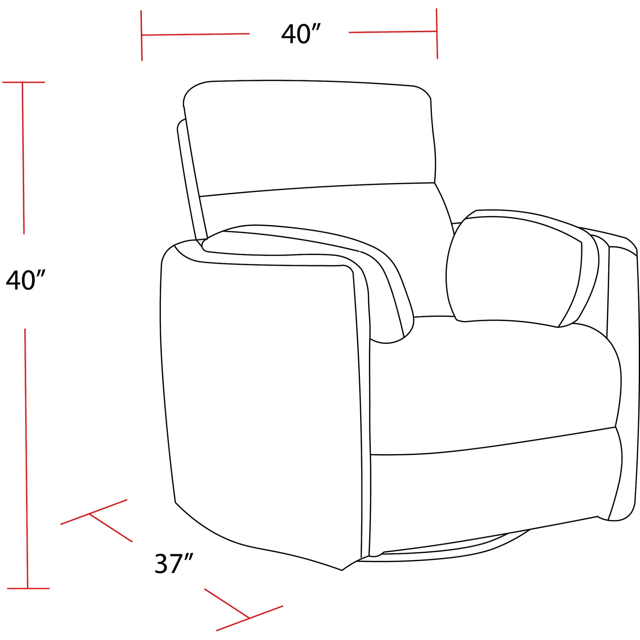 Fauteuil inclinable pivotant et électrique Fairview Home