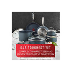 Batterie de cuisine antiadhésive T-fal Platinum avec base à induction, collection Unlimited Cookware, 12 pièces
