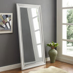 Grand miroir perlé pleine longueur - Miroir surdimensionné sur toute la longueur, sur pied ou à fixer au mur