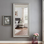 Grand miroir perlé pleine longueur - Miroir surdimensionné sur toute la longueur, sur pied ou à fixer au mur
