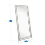 Grand miroir perlé pleine longueur - Miroir surdimensionné sur toute la longueur, sur pied ou à fixer au mur